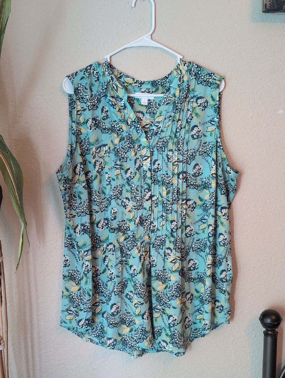 Charter Club Sleeveless Floral blouse - 2X